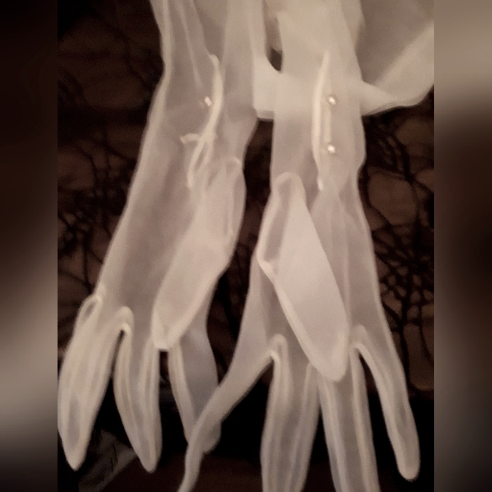 COPY -RESERVED Vintage sheer elbow gloves